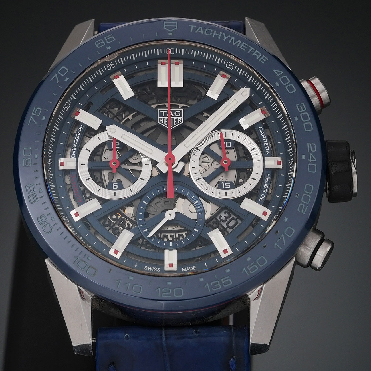 TAG HEUER(USED)태그호이어 까레라 오토매틱 45 mm CBG2A11